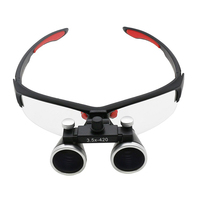 2.5X 3.5X lupa stomatologiczna lupa dwuokularowa optyczna lupa odległość robocza 320-420mm lupy kąt regulowany 3